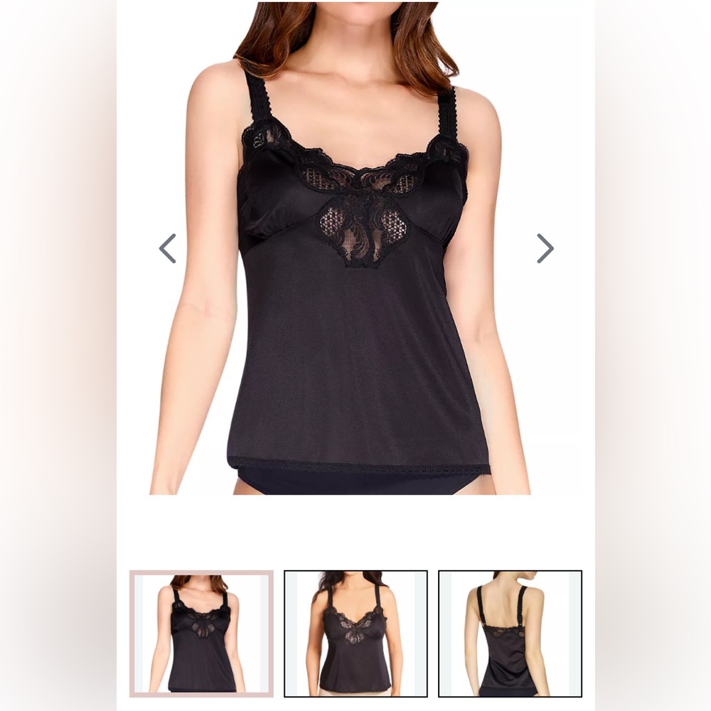 Ilusion Lace Camisole NWT Black